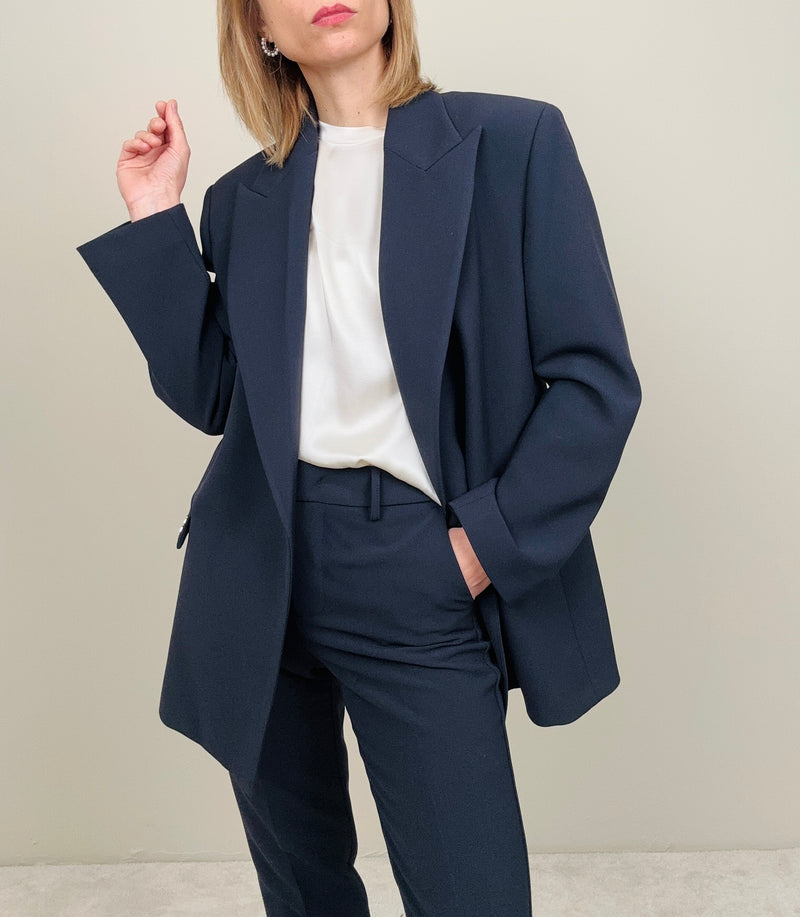 Giacca over completo blu