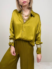 Camicia olio con colletto