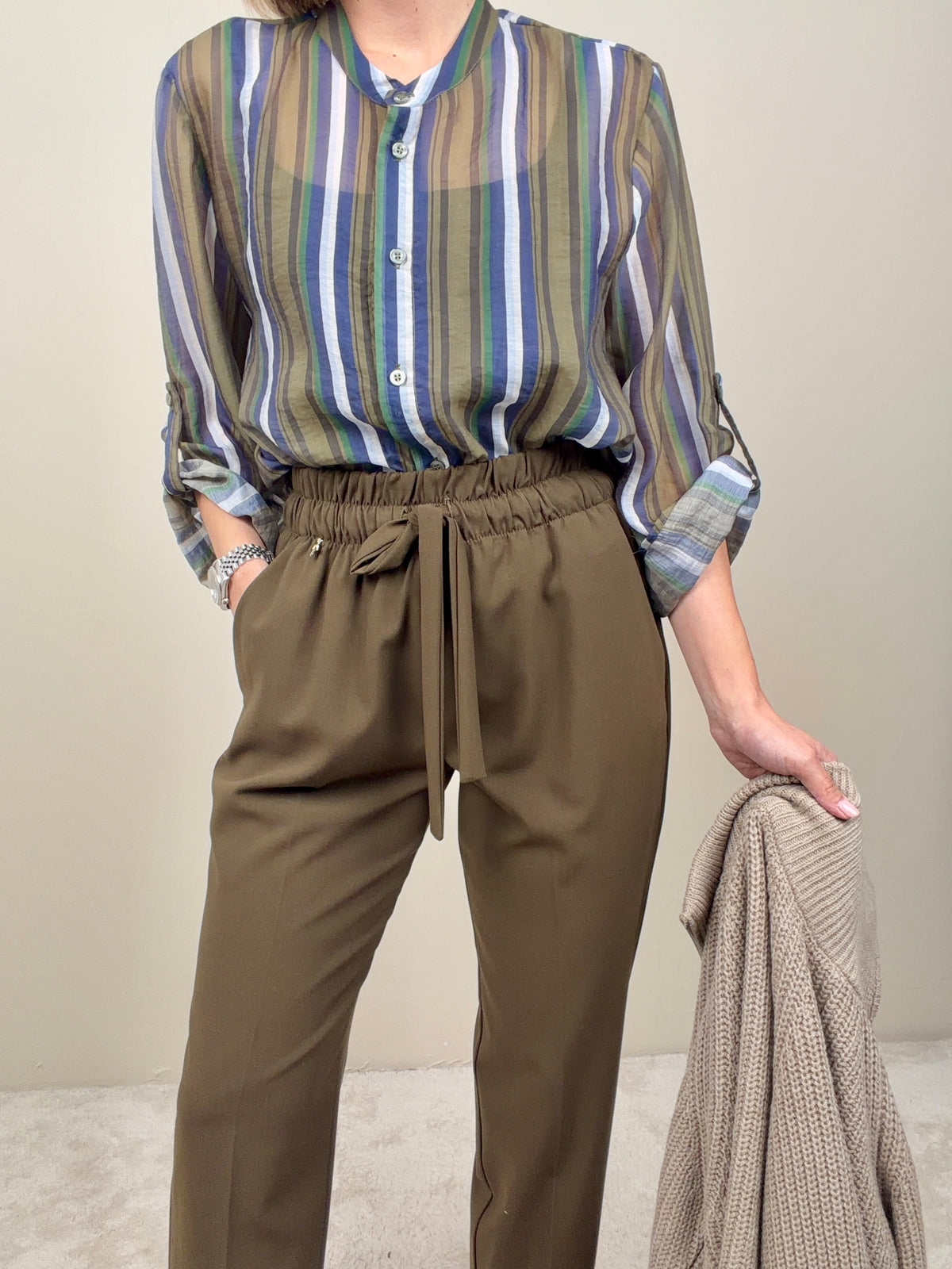 Pantalone jogging verde