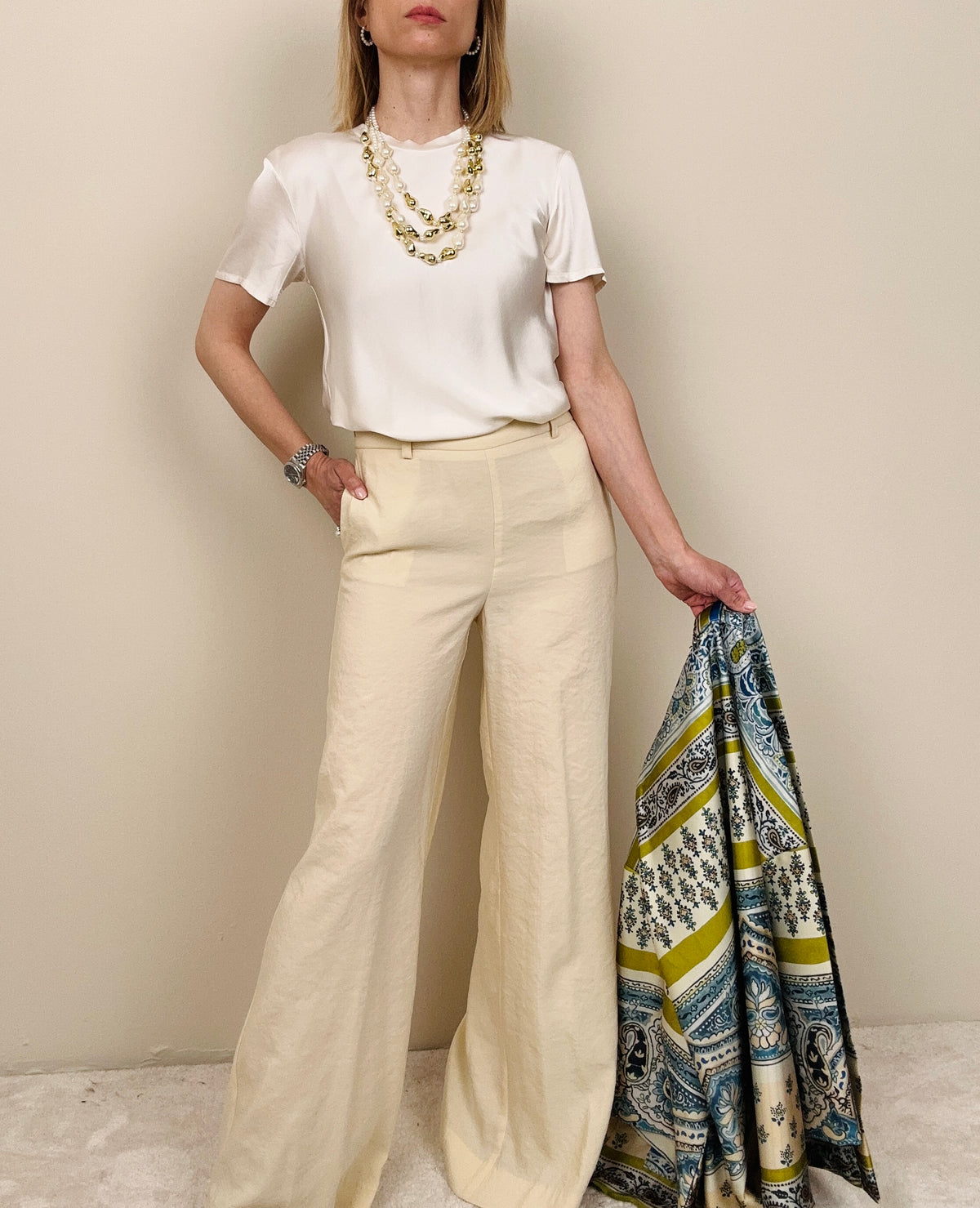 Pantalone cream