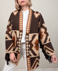 Cardigan con frange