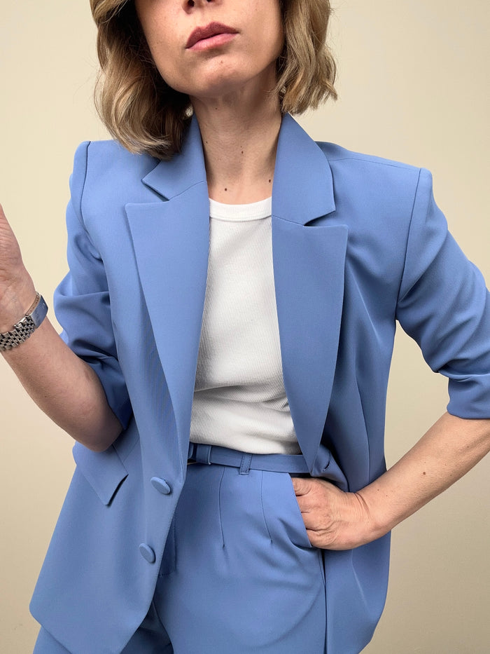 Giacca completo celeste