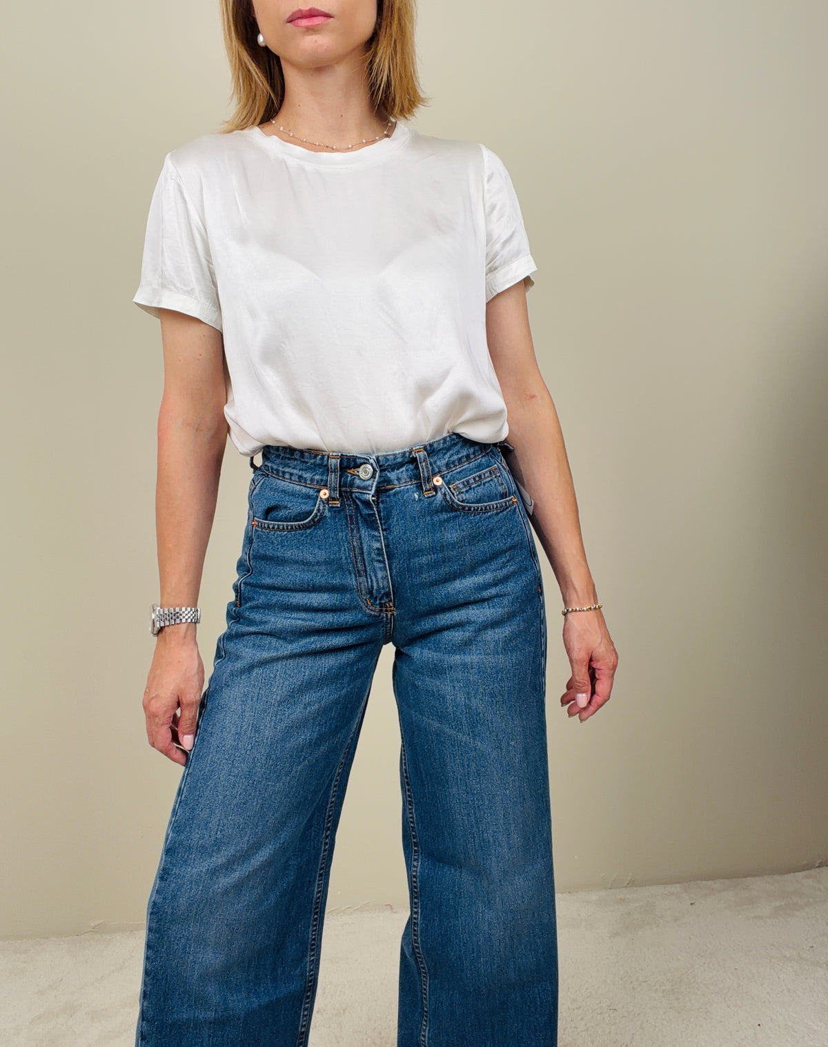 Jeans denim classico gamba dritta