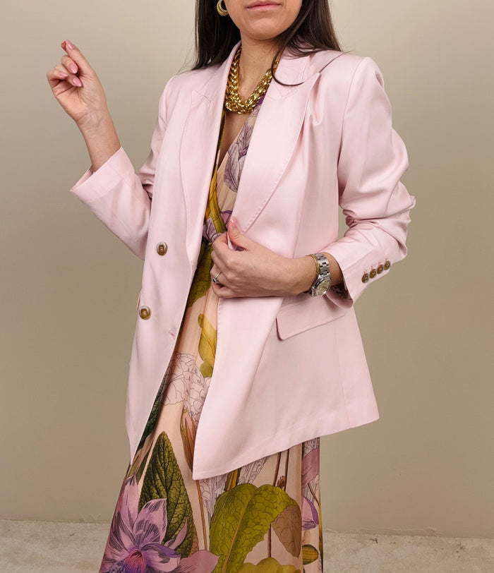 Blazer doppiopetto rosa