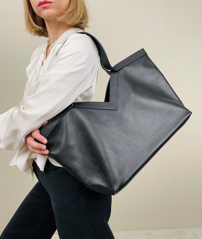 Shopper in pelle