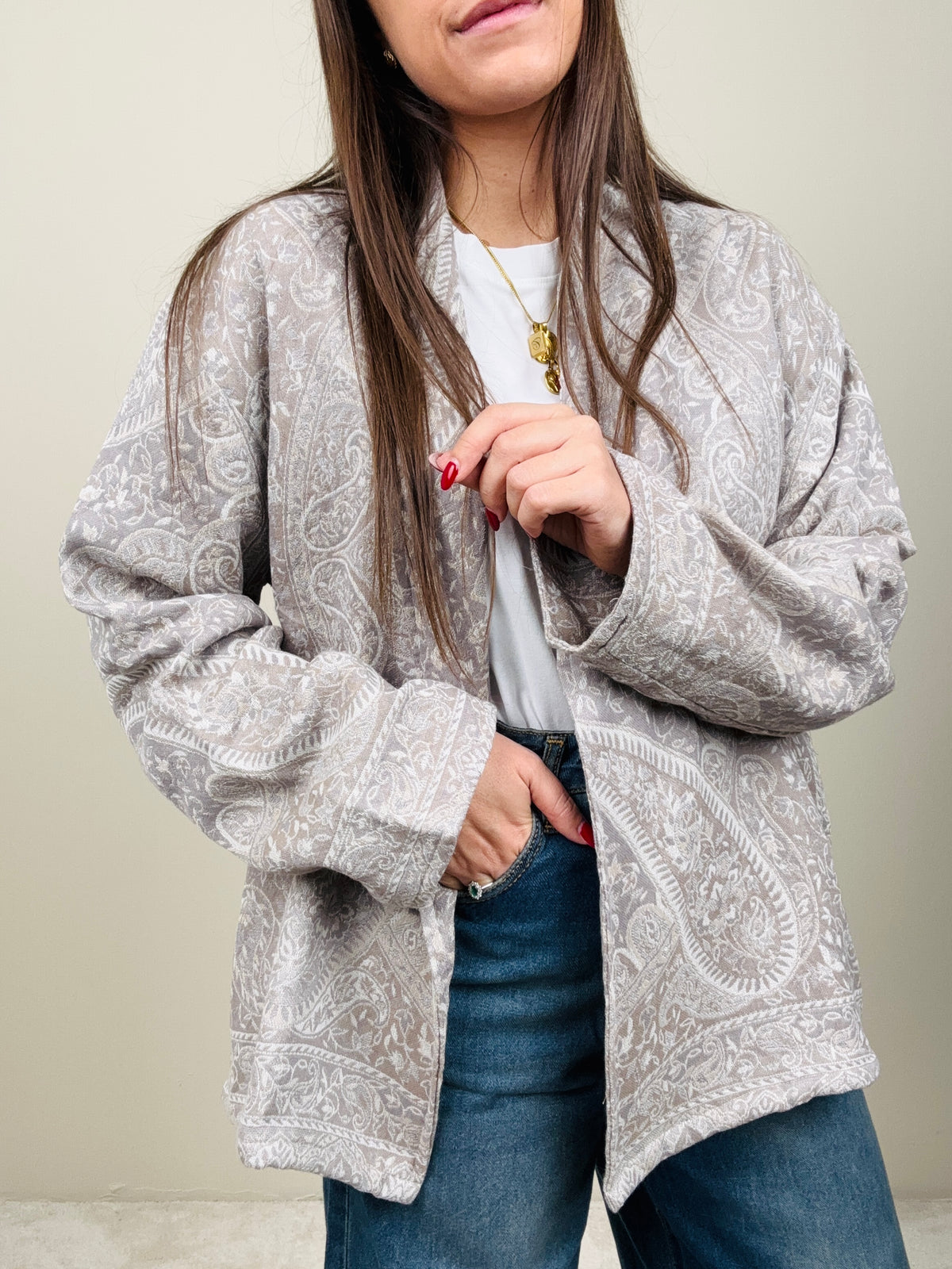 Cardigan Malika grey