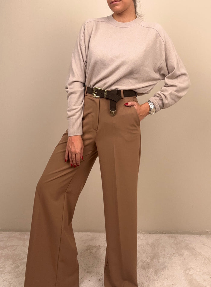 Pantalone palazzo cammello