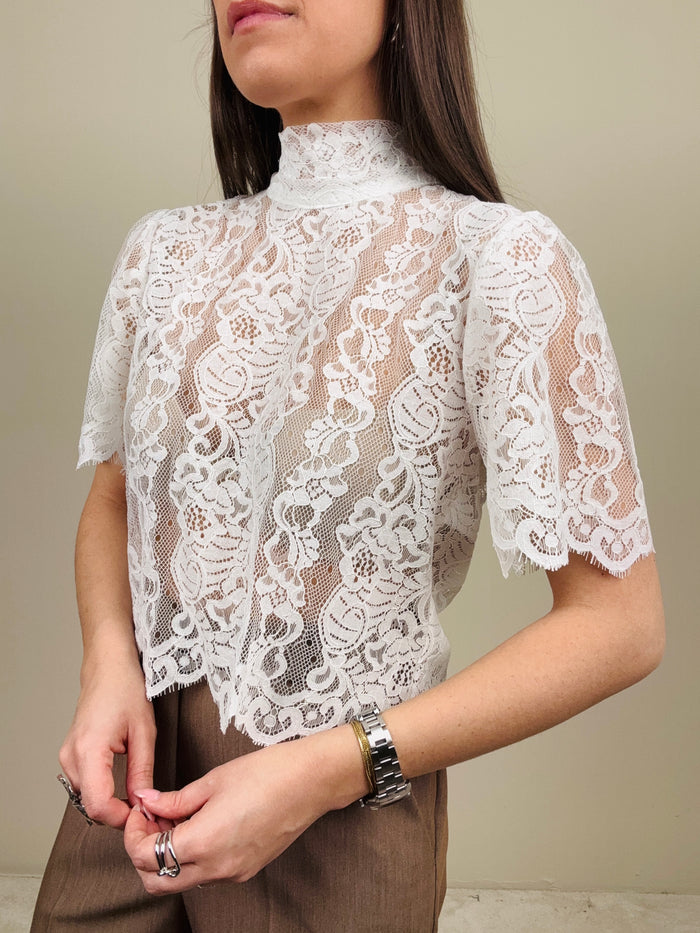 Blusetta in pizzo