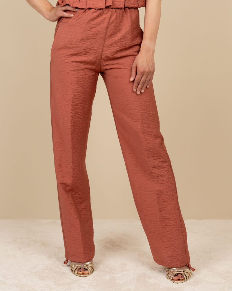 Pantalone viscosa pesca