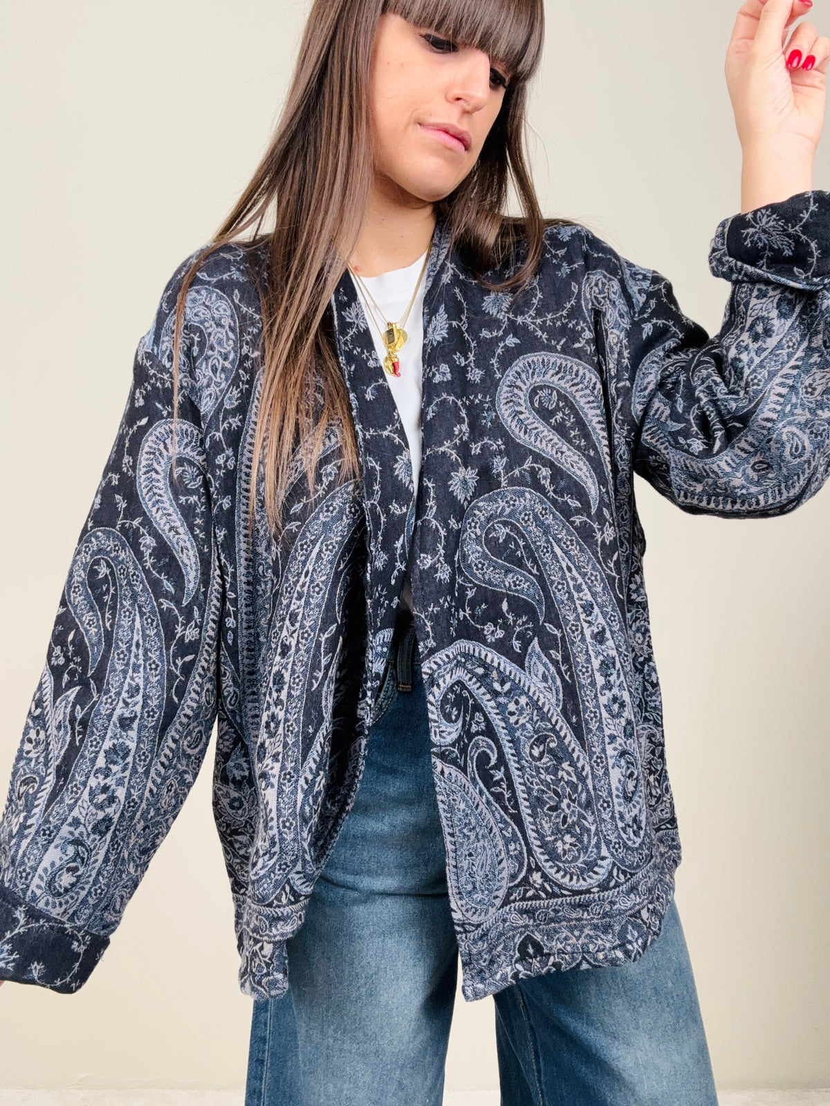 Cardigan Malika blu