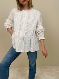 Camicia in cotone lavorato
