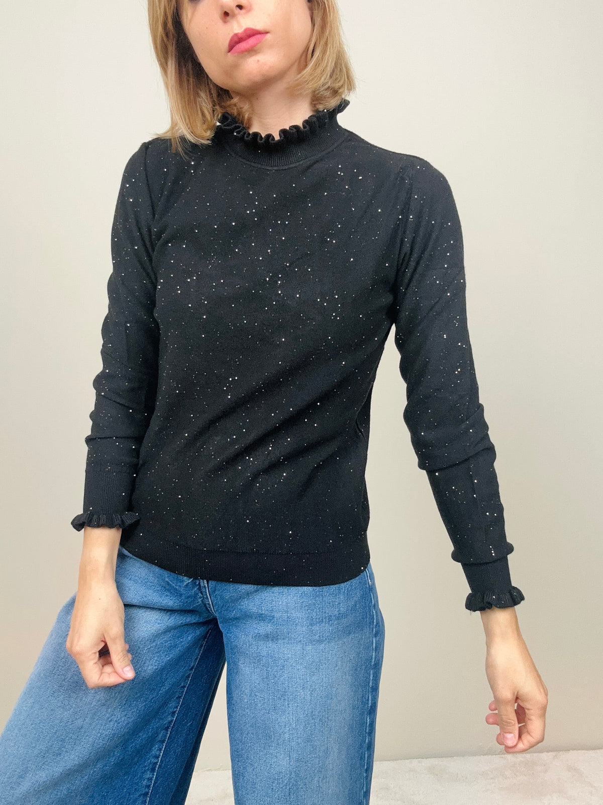 Sottogiacca ruches lurex