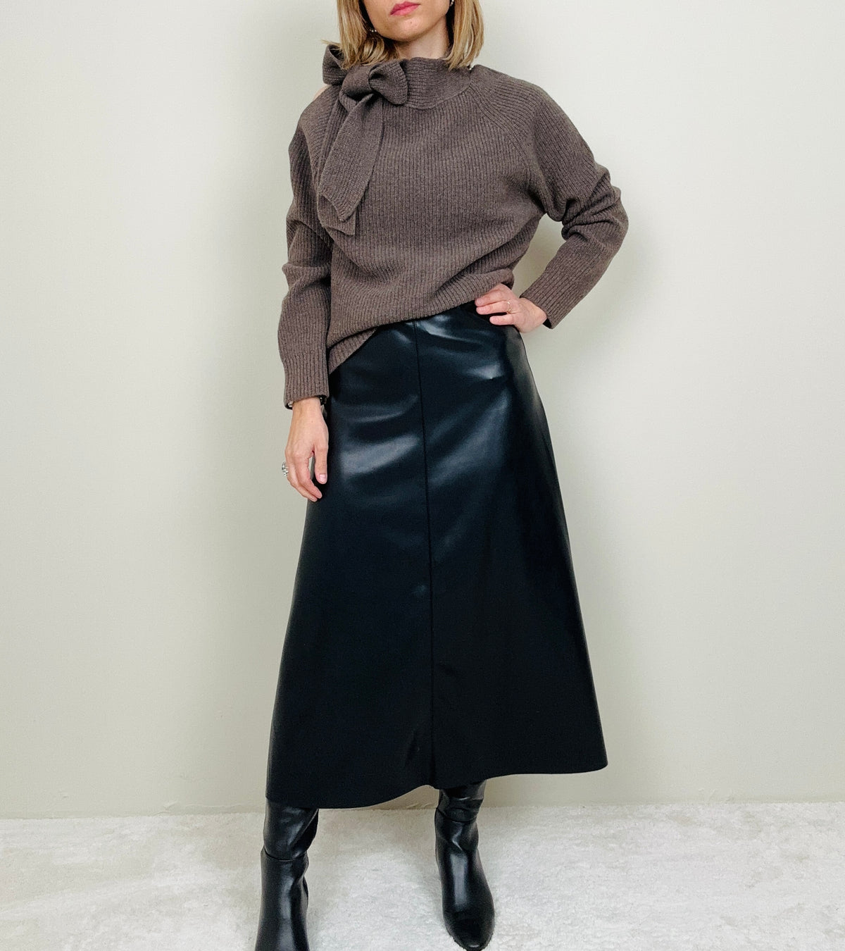 Gonna in ecopelle (più colori)