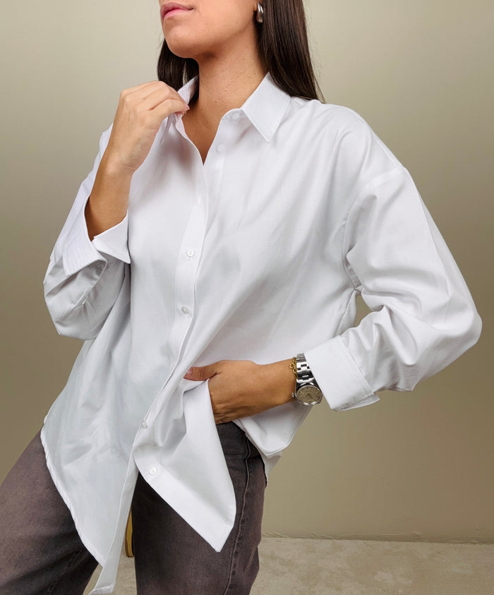 Camicia bianca in cotone