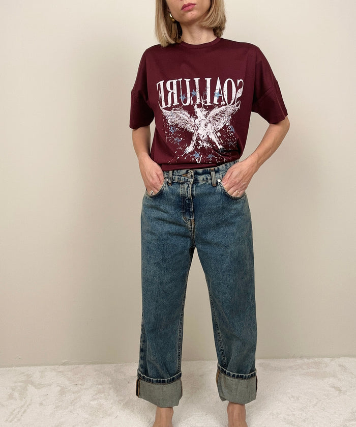 Jeans con balza