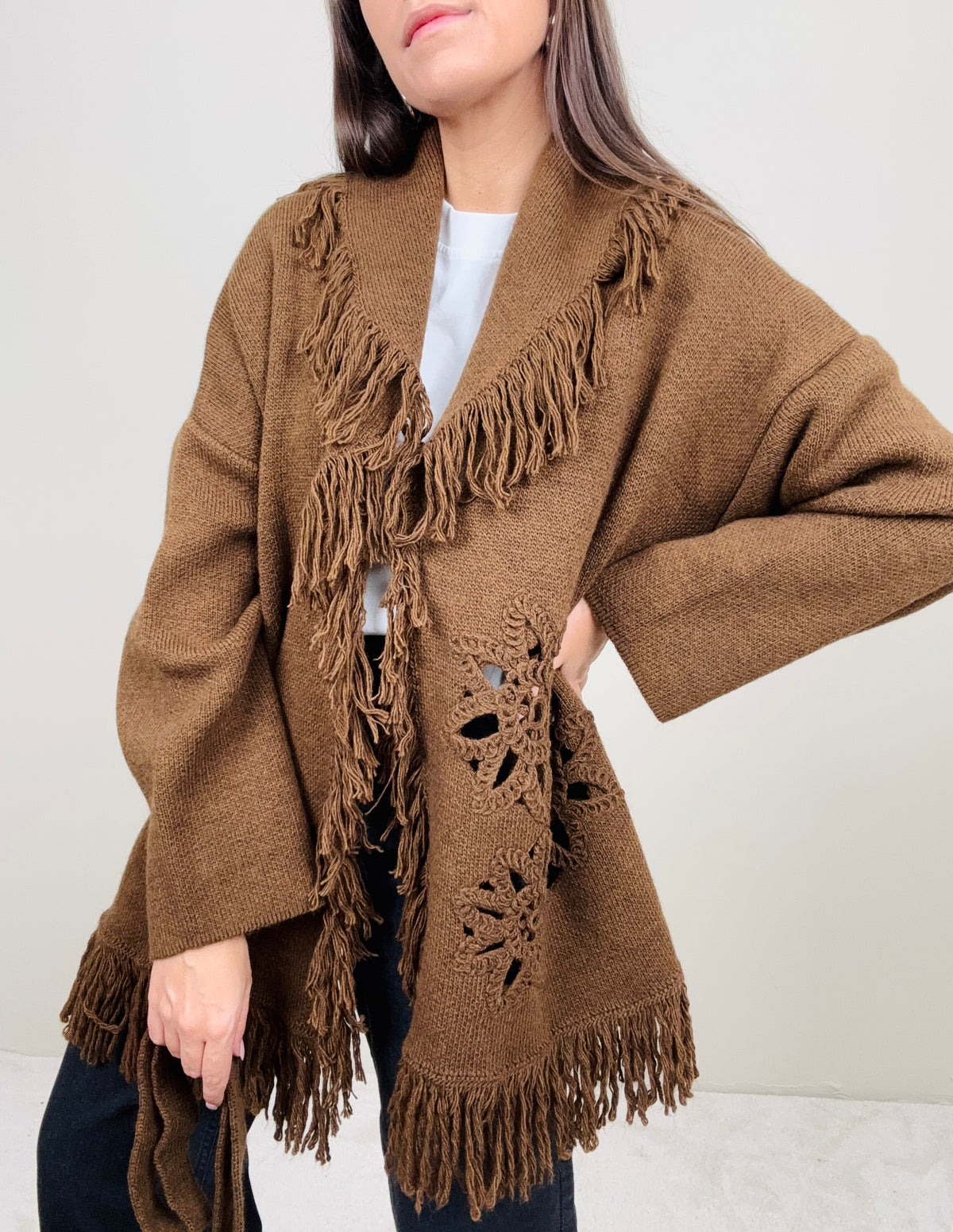 Cardigan con inserto (più colori)