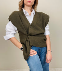 Gilet in maglia con spalline (più colori)