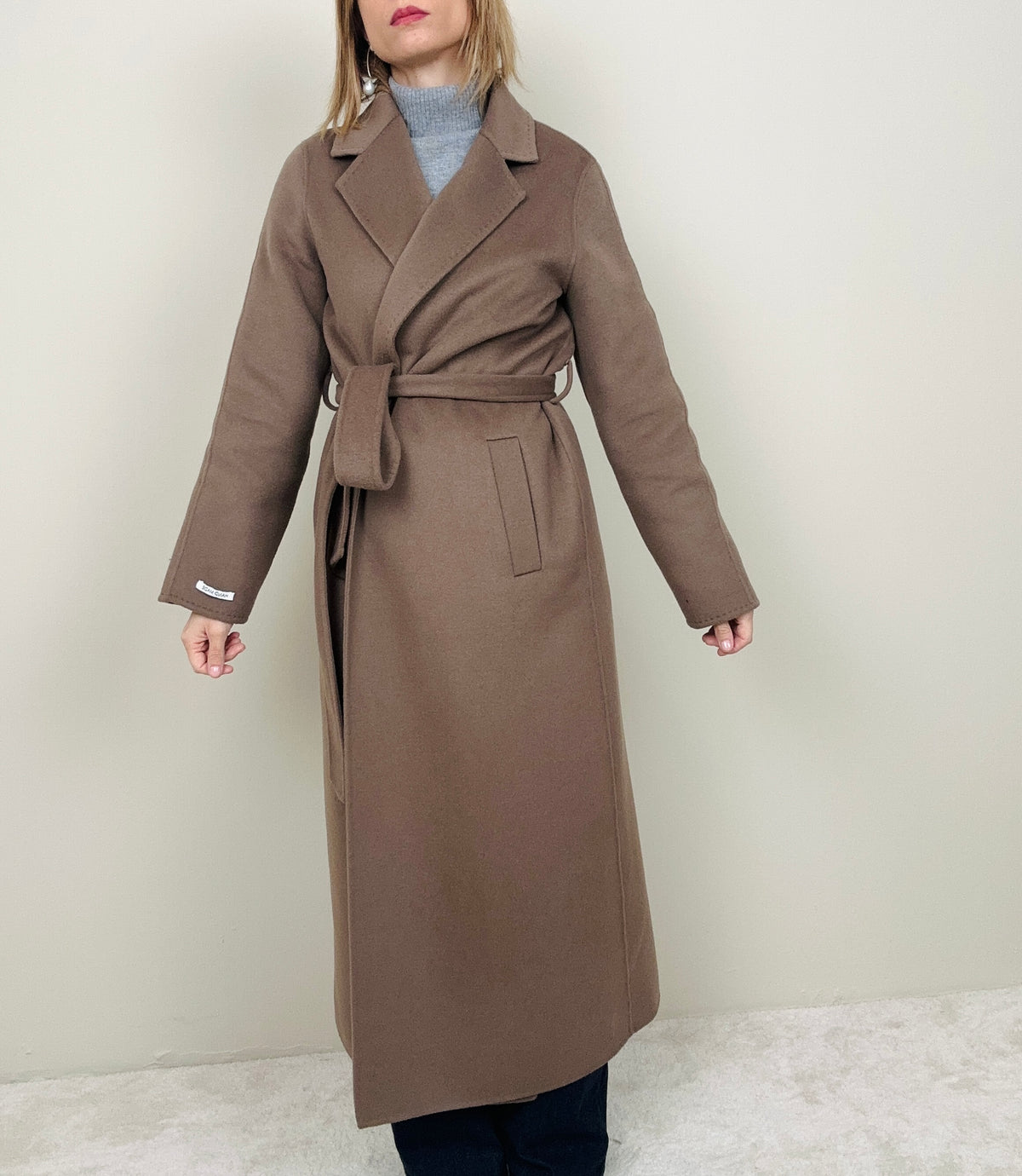 Cappotto vestaglia taupe