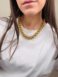 Collana catena avvolta (piu colori)