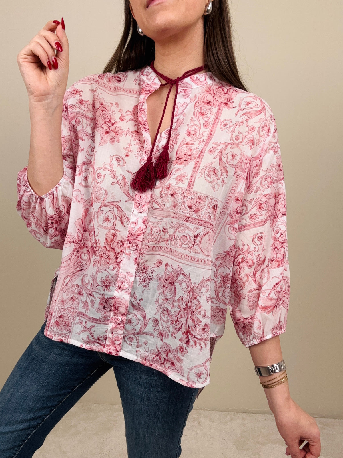 Camicia maiolica
