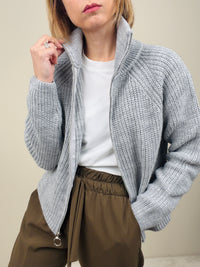 Maglione con zip lunga (più colori)