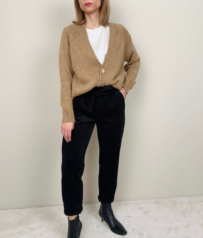 Jogging in velluto nero