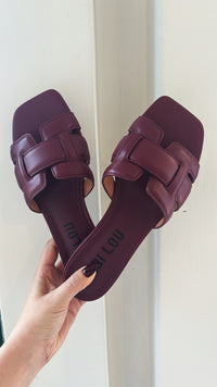 Ciabattina Bibi bordeaux