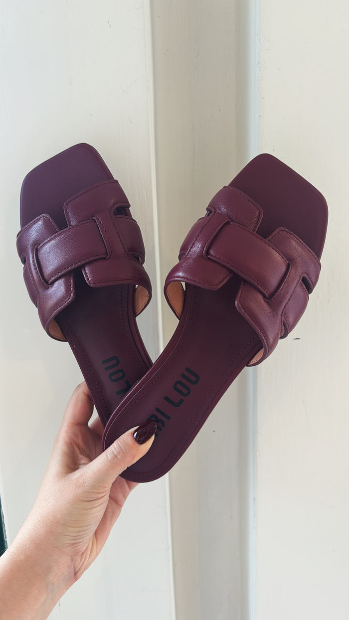Ciabattina Bibi bordeaux