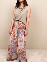 Pantalone fantasia lilla