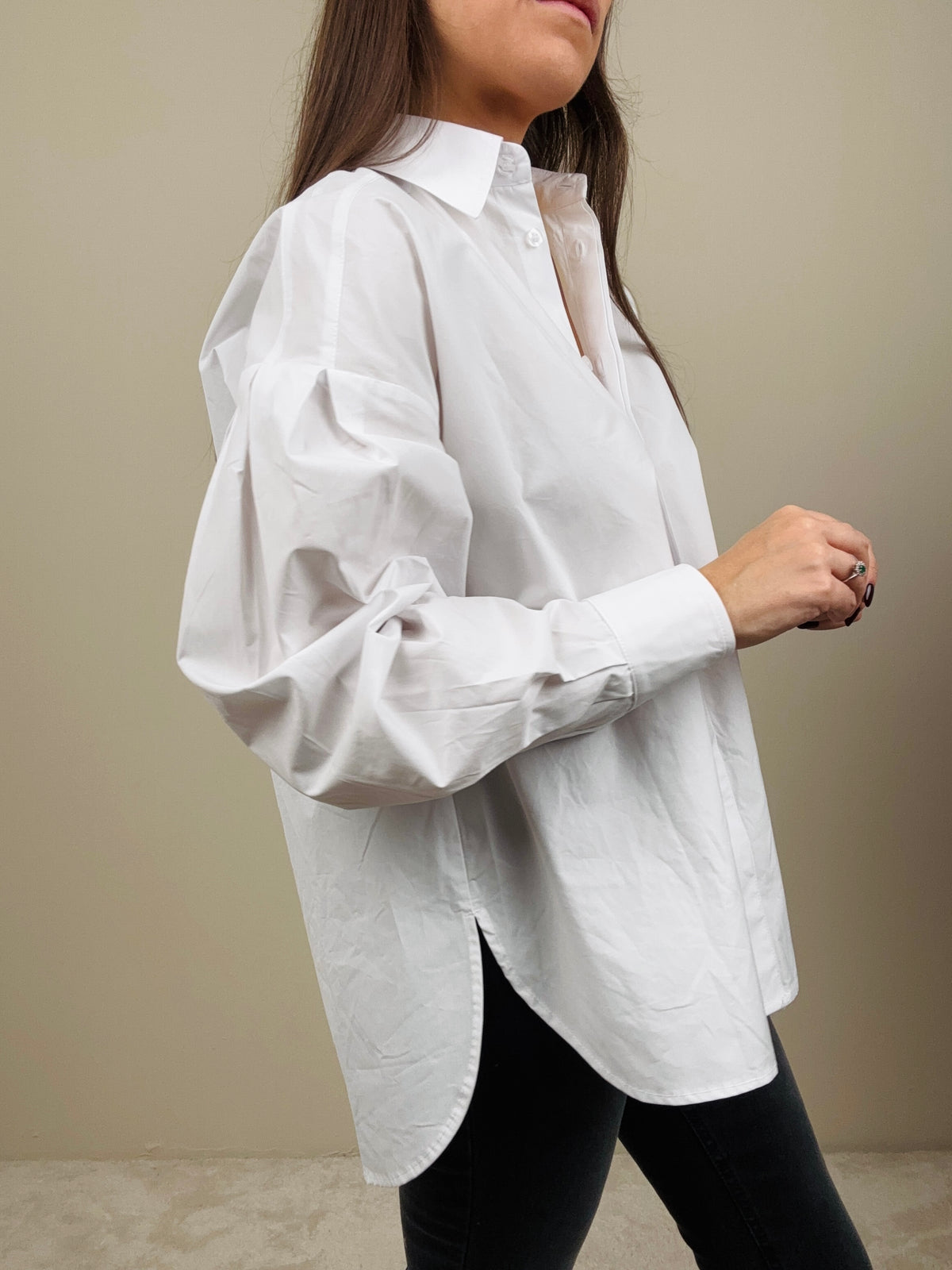 Camicia bianca con manica a baloon
