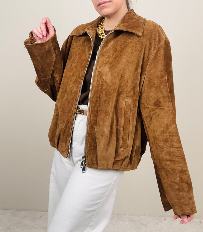 Bomber in vera pelle