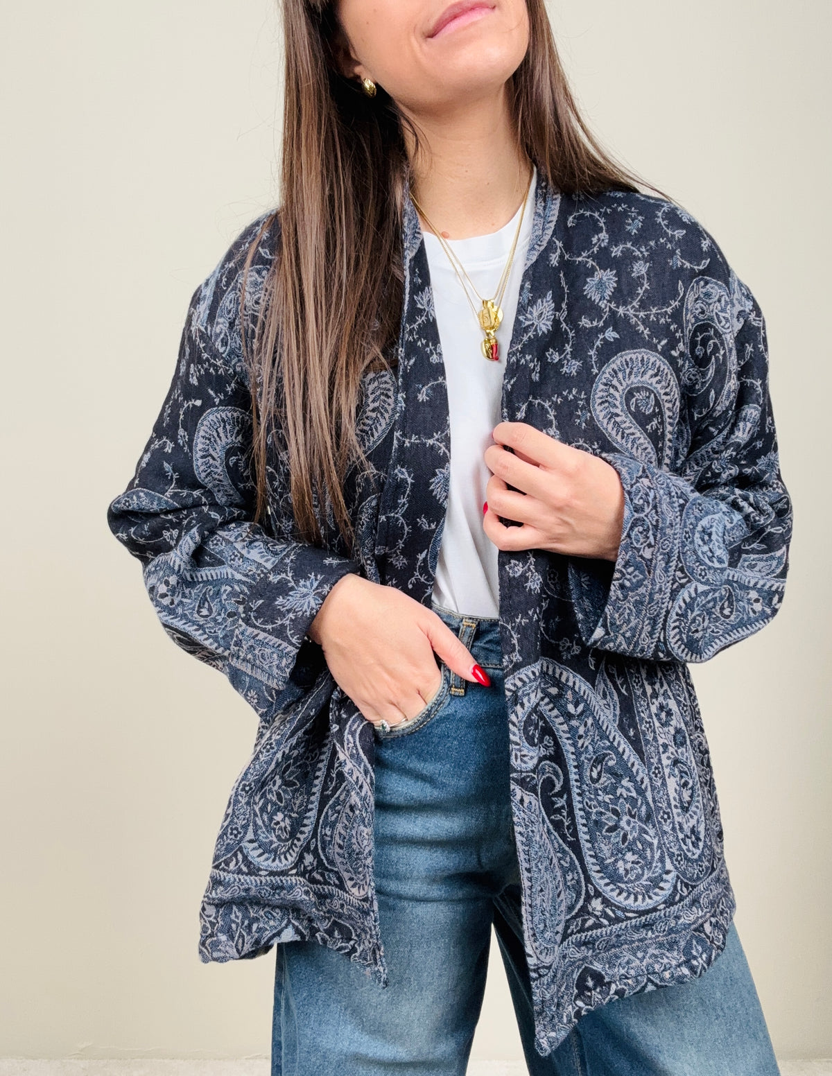 Cardigan Malika blu