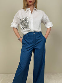 Jeans in tessuto leggero