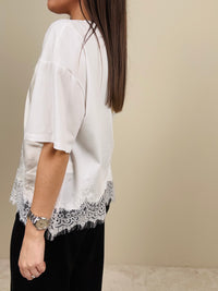 T-shirt Clara avorio