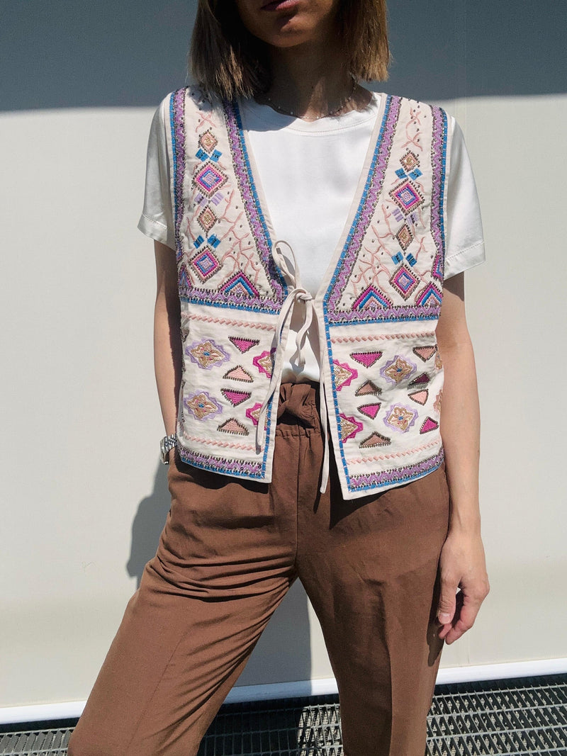 Gilet ricamato