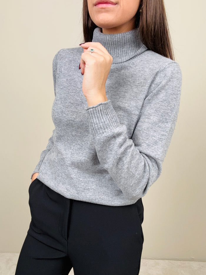 Dolcevita grigio in lana merino