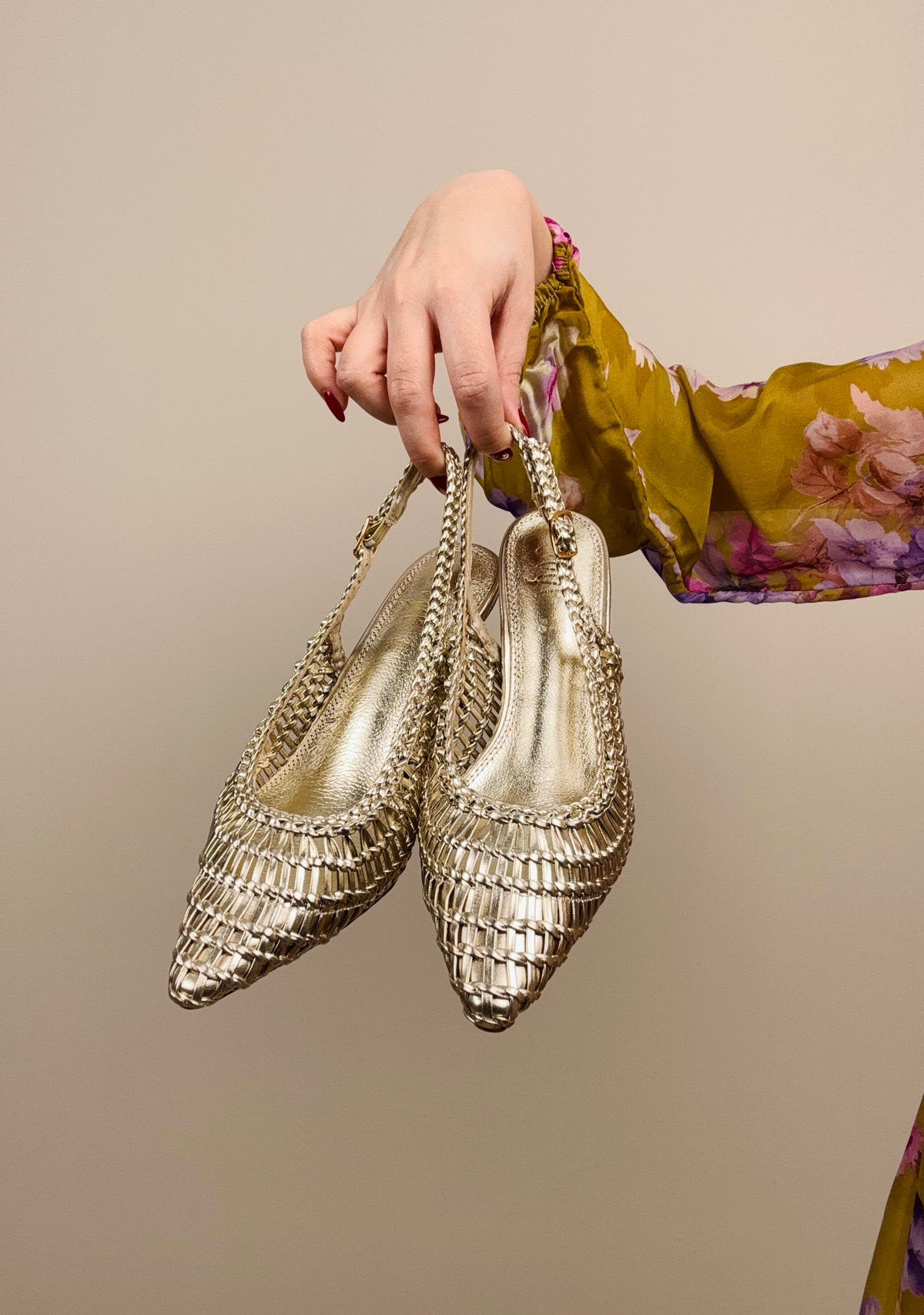 Slingback oro