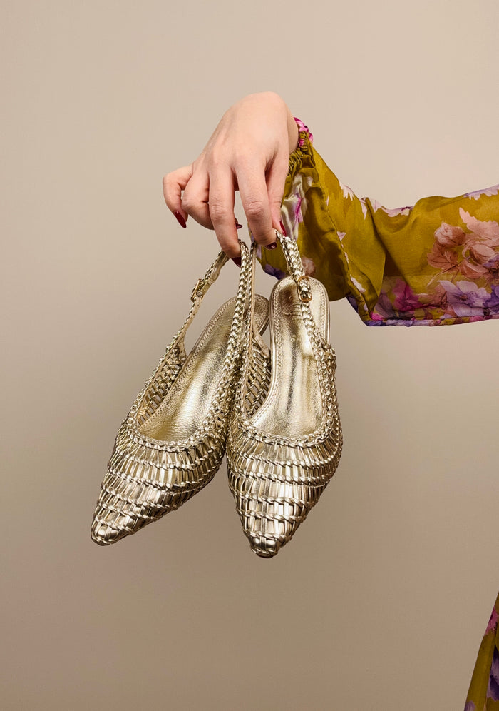 Slingback oro