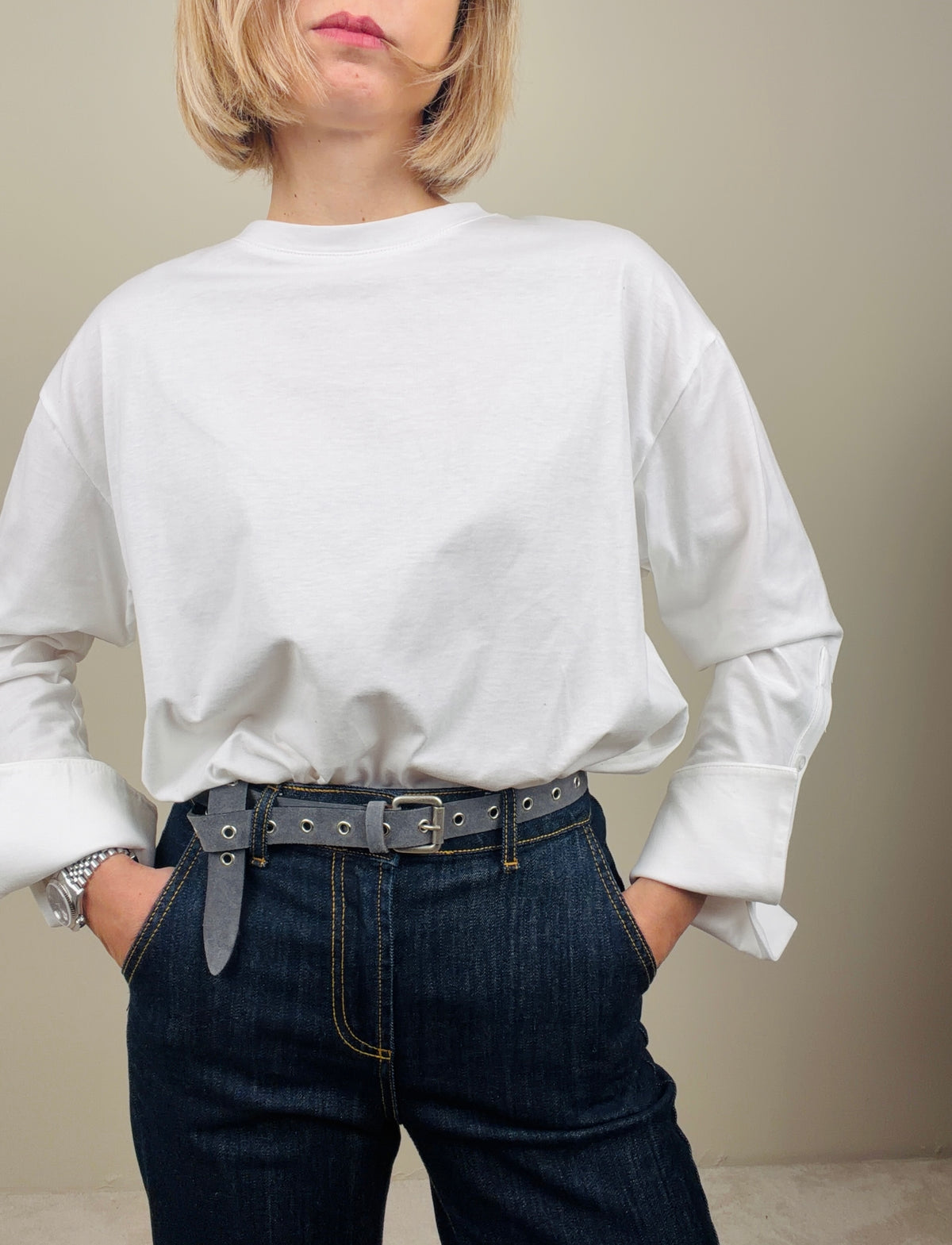 T-shirt con polso alto (più colori)