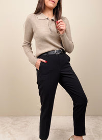Pantalone nero con cintura