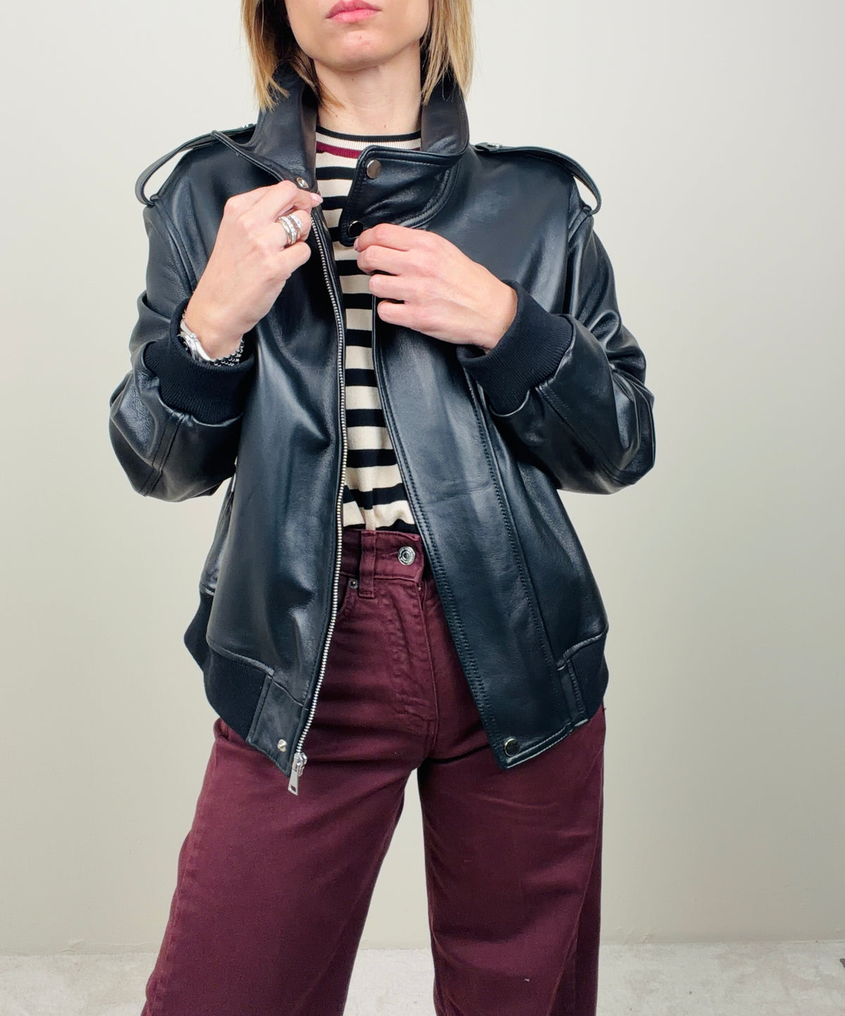 Giubbino in vera pelle