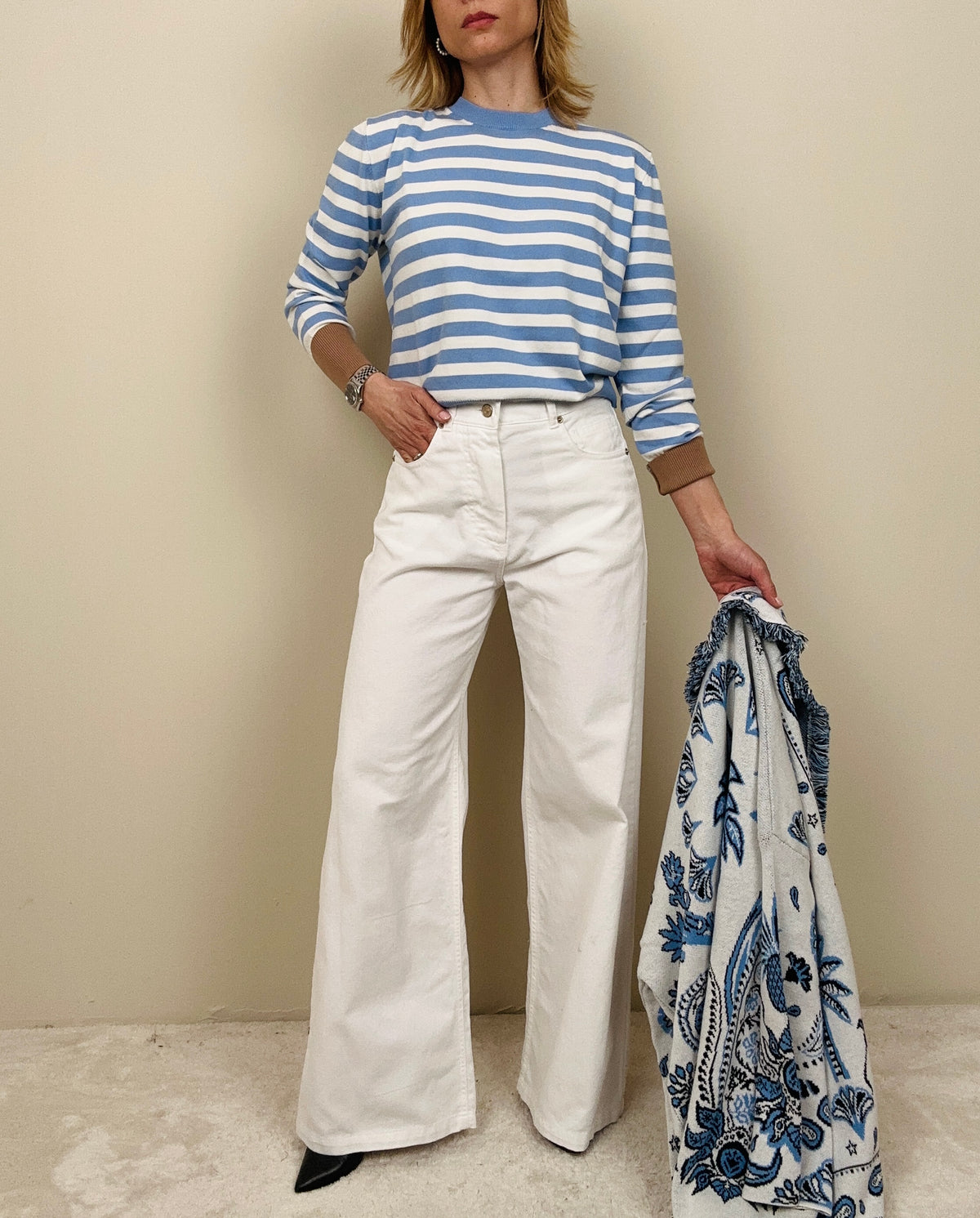 Jeans gamba larga (più colori)