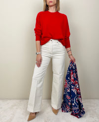 Jeans in cotone burro
