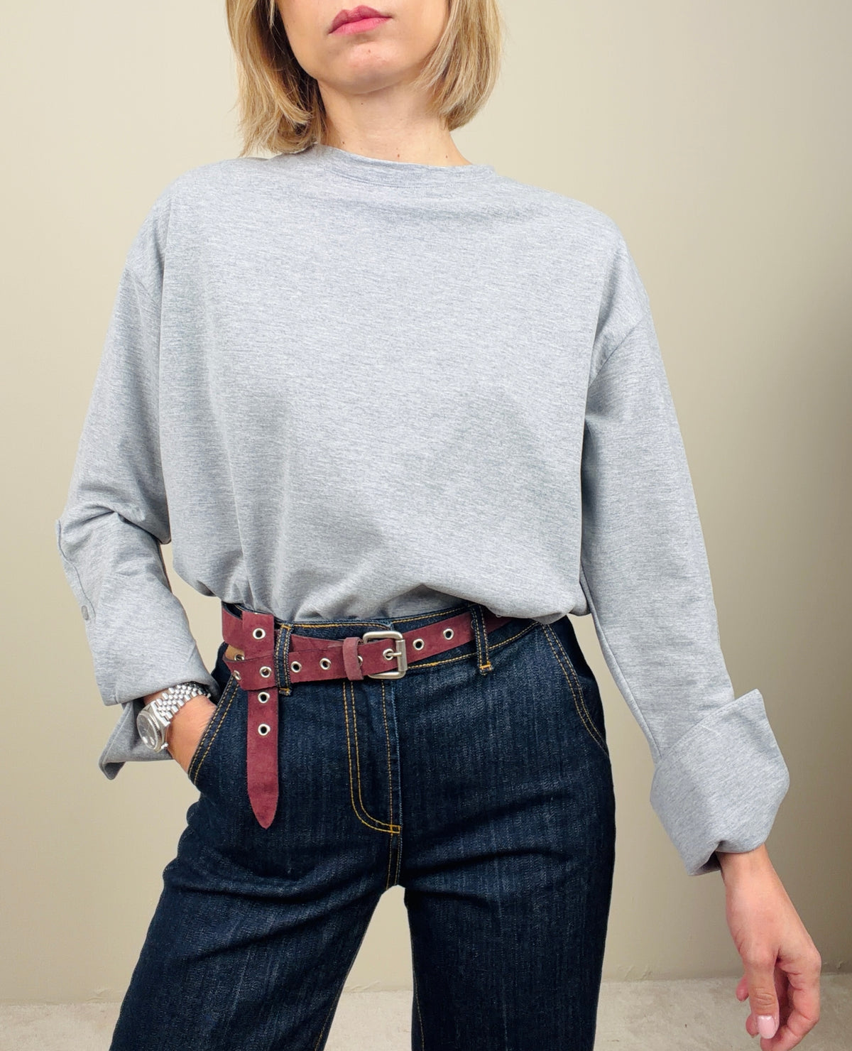 T-shirt con polso alto (più colori)