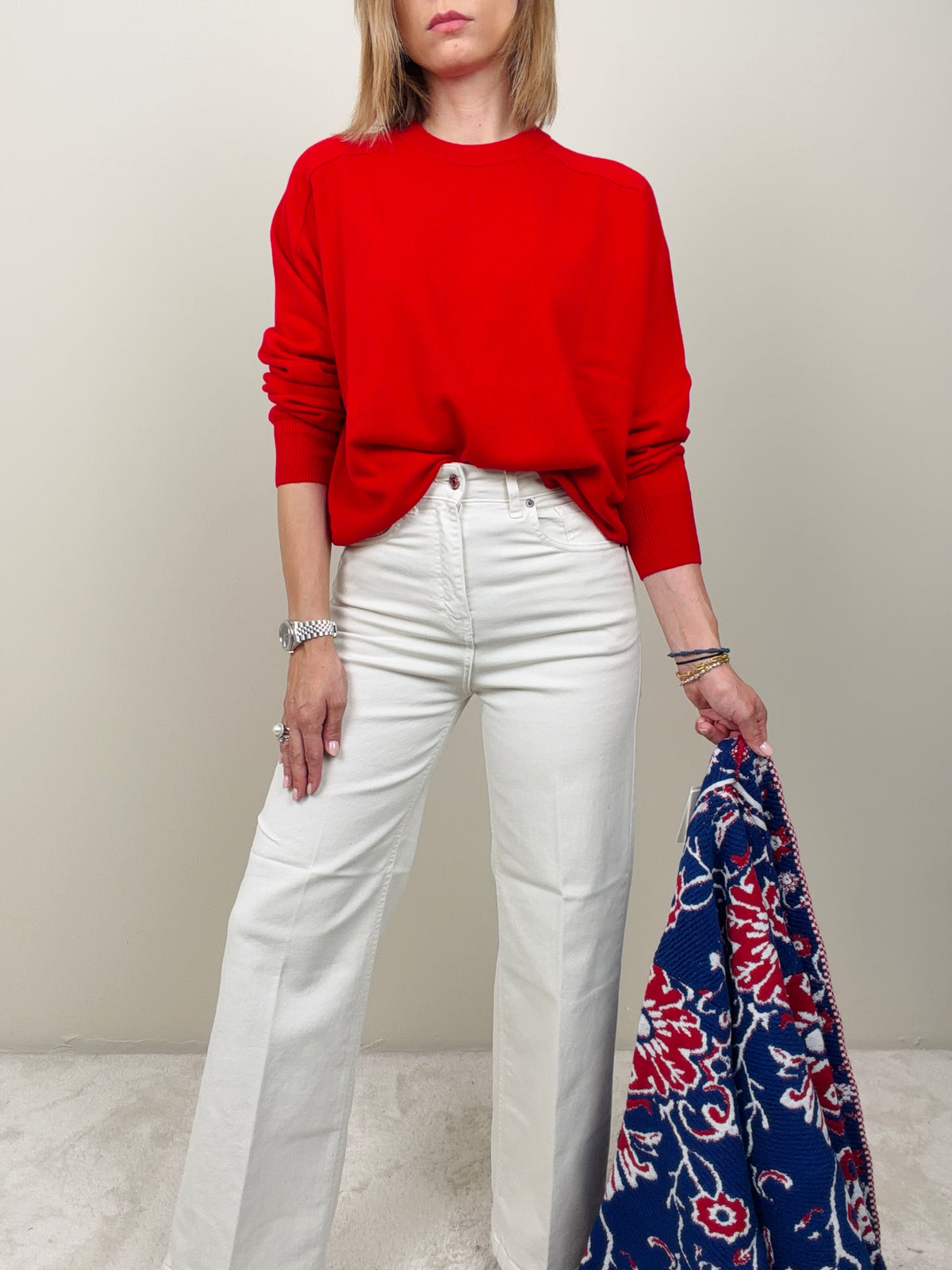Jeans in cotone burro