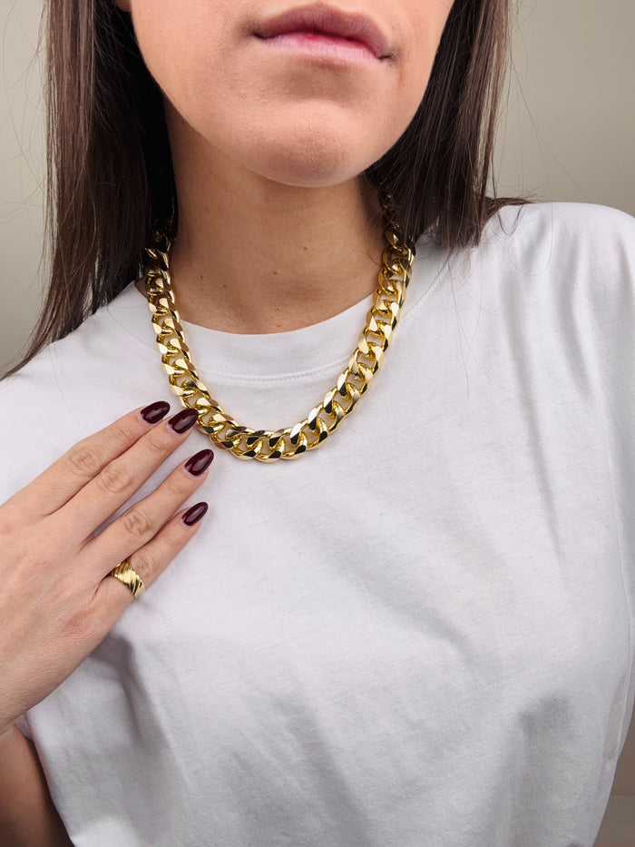 Collana catena piatta