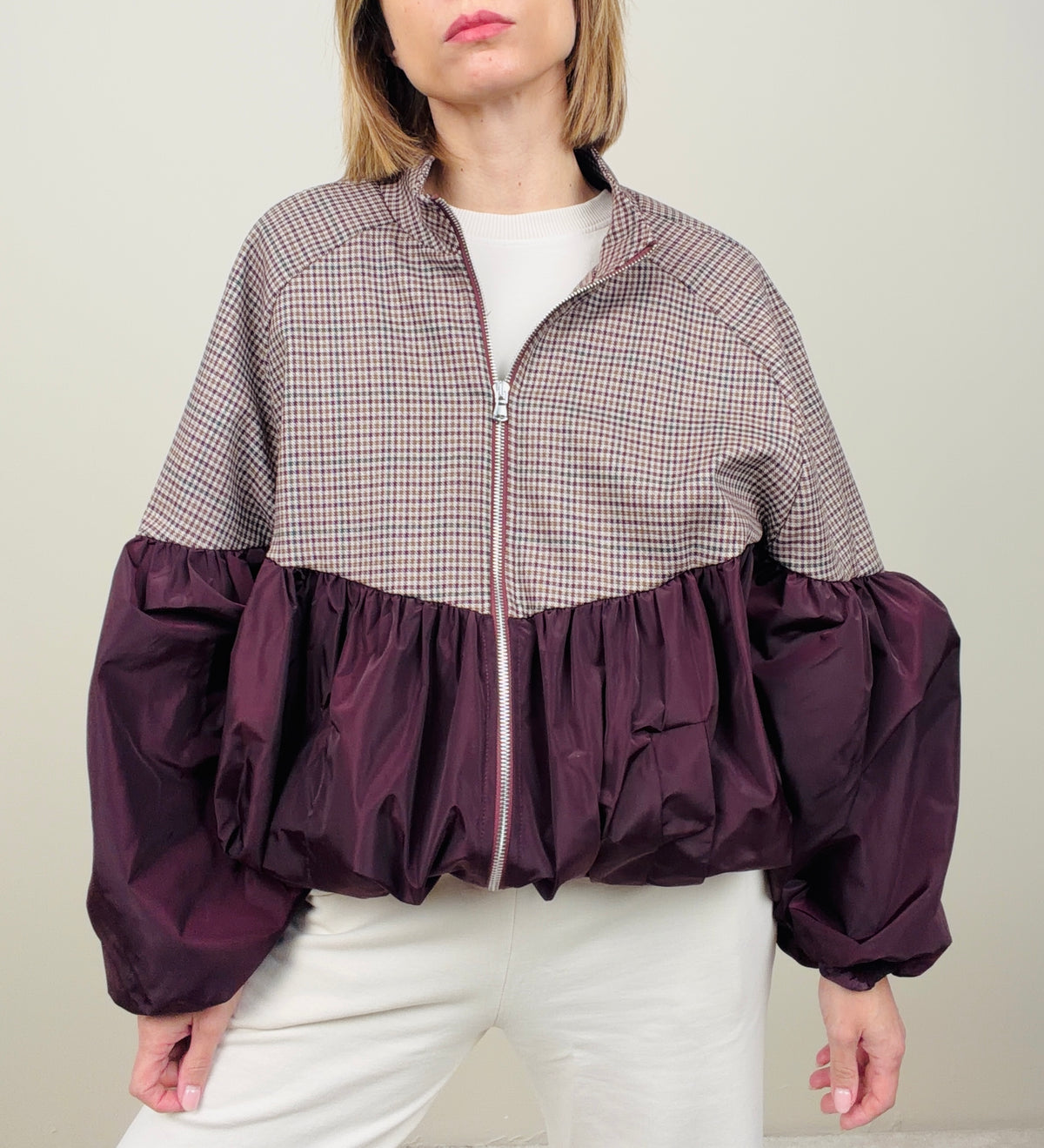 Bomber in fantasia bordeaux