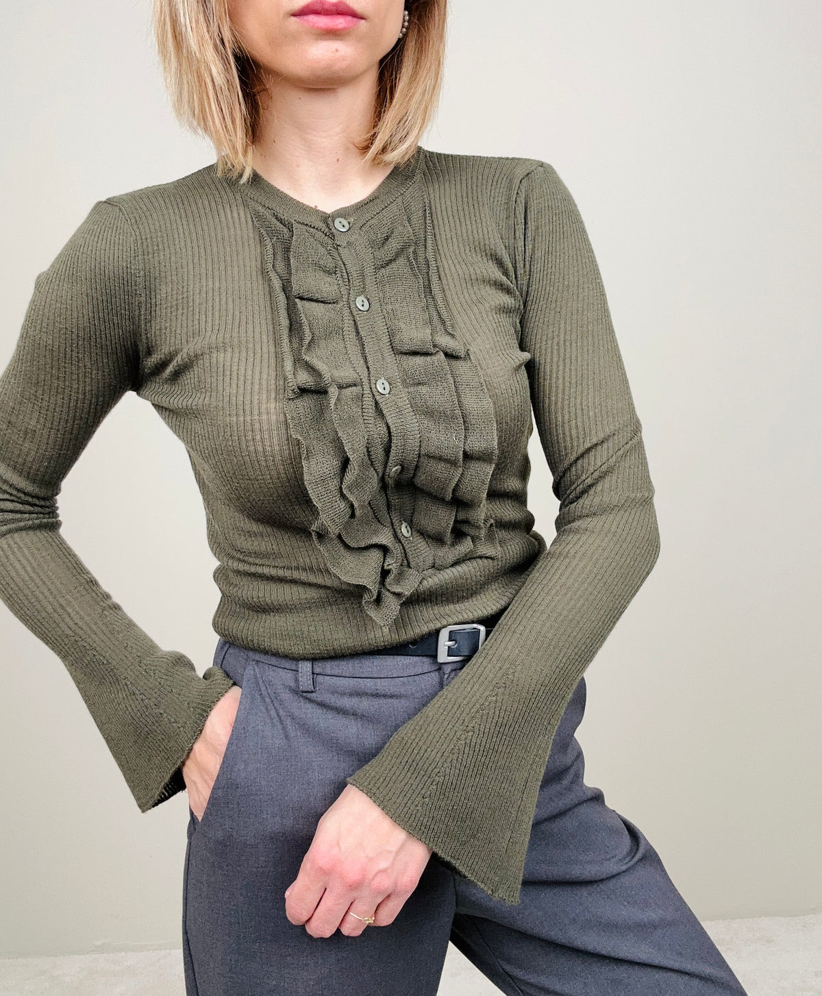 Maglioncino sottile a costine (più colori)