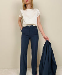 Pantalone sartoriale blu navy