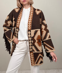 Cardigan con frange